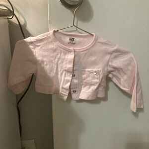 Pink Baby Cardigan with Pocket